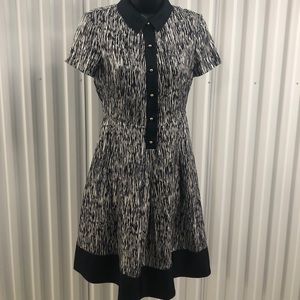 Kate Spade Silk Short Sleeve Collared Fit & Flare Silhouette. Preowned